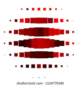 Squared colorful vector background. Abstract halftone illustration pattern. Vintage texture
