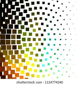 Squared colorful vector background. Abstract halftone illustration pattern. Vintage texture
