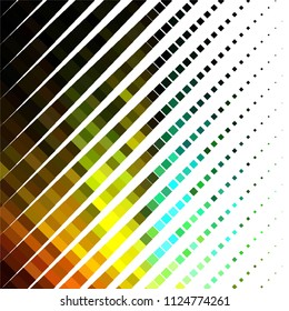 Squared colorful vector background. Abstract halftone illustration pattern. Vintage texture
