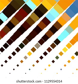 Squared colorful vector background. Abstract halftone illustration pattern. Vintage texture
