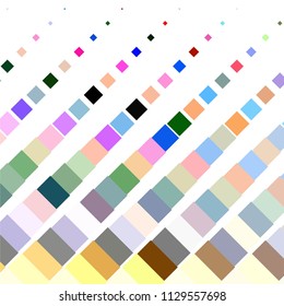 Squared colorful vector background. Abstract halftone illustration pattern. Vintage texture

