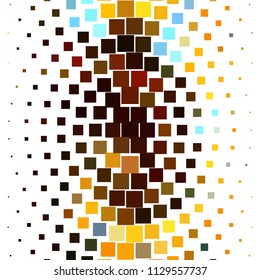 Squared colorful vector background. Abstract halftone illustration pattern. Vintage texture
