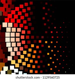 Squared colorful vector background. Abstract halftone illustration pattern. Vintage texture
