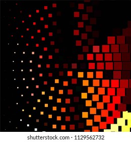 Squared colorful vector background. Abstract halftone illustration pattern. Vintage texture
