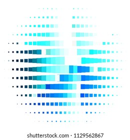 Squared colorful vector background. Abstract halftone illustration pattern. Vintage texture
