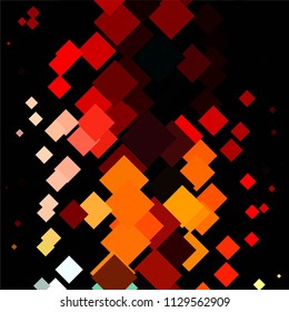 Squared colorful vector background. Abstract halftone illustration pattern. Vintage texture
