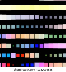 Squared colorful vector background. Abstract halftone illustration pattern. Vintage texture
