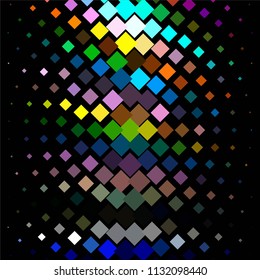 Squared colorful vector background. Abstract halftone illustration pattern. Vintage texture
