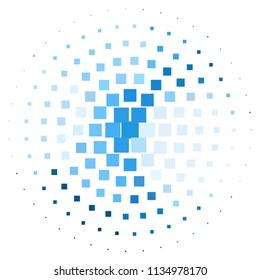 Squared colorful vector background. Abstract halftone illustration pattern. Vintage texture
