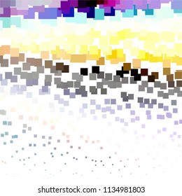 Squared colorful vector background. Abstract halftone illustration pattern. Vintage texture
