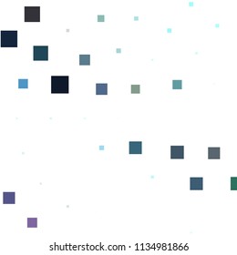 Squared colorful vector background. Abstract halftone illustration pattern. Vintage texture
