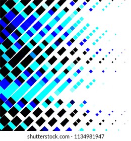 Squared colorful vector background. Abstract halftone illustration pattern. Vintage texture
