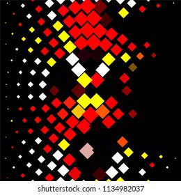 Squared colorful vector background. Abstract halftone illustration pattern. Vintage texture
