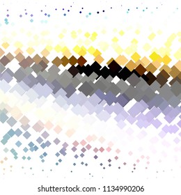 Squared colorful vector background. Abstract halftone illustration pattern. Vintage texture
