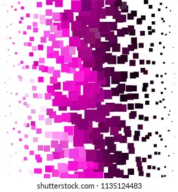 Squared colorful vector background. Abstract halftone illustration pattern. Vintage texture
