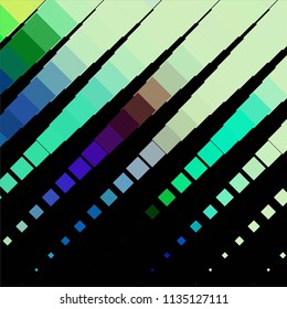 Squared colorful vector background. Abstract halftone illustration pattern. Vintage texture

