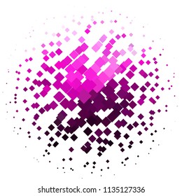 Squared colorful vector background. Abstract halftone illustration pattern. Vintage texture
