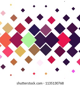 Squared colorful vector background. Abstract halftone illustration pattern. Vintage texture
