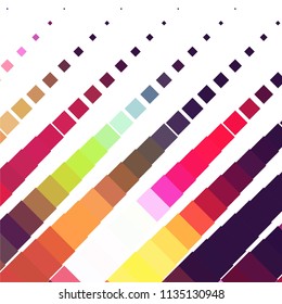 Squared colorful vector background. Abstract halftone illustration pattern. Vintage texture
