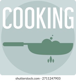 Capa quadrada: Logotipo e ícone de culinária. design vetorial