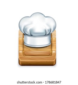 squared cutting board isolated on white background