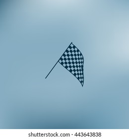 The squared flag. Starting symbol vector icon