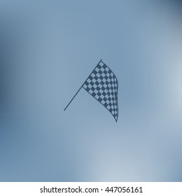 The squared flag. Starting symbol vector icon