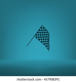The squared flag. Starting symbol vector icon