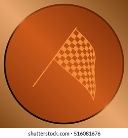 The squared flag. Starting symbol vector icon