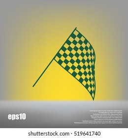 The squared flag. Starting symbol vector icon