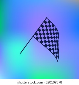 The squared flag. Starting symbol vector icon