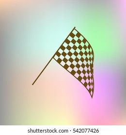 The squared flag. Starting symbol vector icon