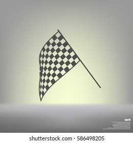 The squared flag. Starting symbol vector icon
