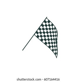 The squared flag. Starting symbol vector icon