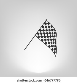 The squared flag. Starting symbol vector icon