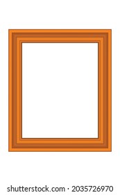 Squared golden vintage wooden frame for your design. Vintage cover. Place for text. Vintage antique gold beautiful rectangular frames  for paintings or photographs. Template vector illustration.
