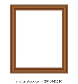 Squared golden vintage wooden frame for your design. Vintage cover. Place for text. Vintage antique gold beautiful rectangular frames  for paintings or photographs. Template vector illustration.