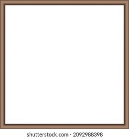 Squared golden vintage wooden frame for your design. Vintage cover. Place for text. Vintage antique gold beautiful rectangular frames  for paintings or photographs. Template vector illustration.