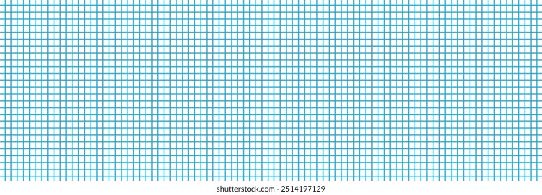 Squared grid seamless pattern. School notebook for mathematics. Grid paper sheet. Grid templates isolated on white background