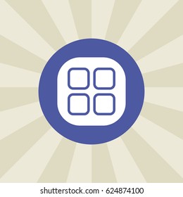 squared icon. sign design. background
