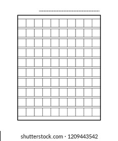 Squared manuscript icon paper vector file, isolated illustration .