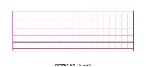 Squared manuscript icon paper vector file, isolated illustration .