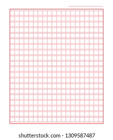 Squared manuscript icon paper vector file, isolated illustration .