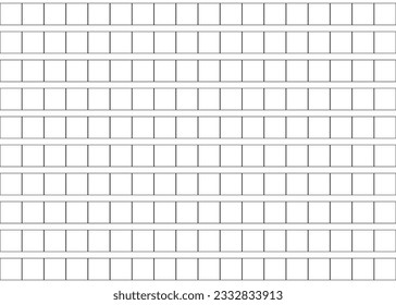 Squared manuscript. Japanese seamless handwriting paper for hieroglyph- genko yoshi. vector illustration