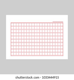 Squared Manuscript Paper Vector File