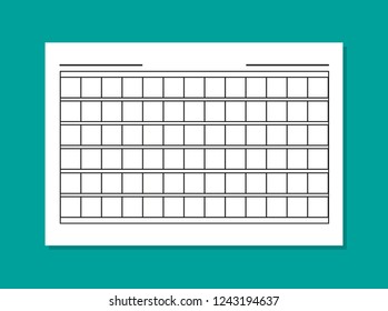Squared manuscript vector