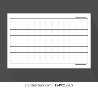 Squared manuscript vector
