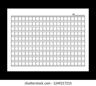 Squared manuscript vector illustration.