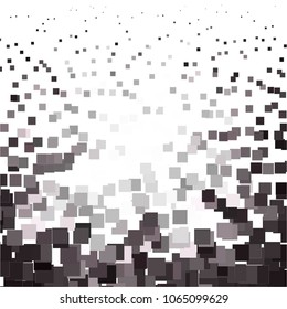 Squared monochrome vector background. Abstract halftone illustration pattern. Vintage texture
