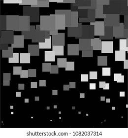 Squared monochrome vector background. Abstract halftone illustration pattern. Vintage texture
